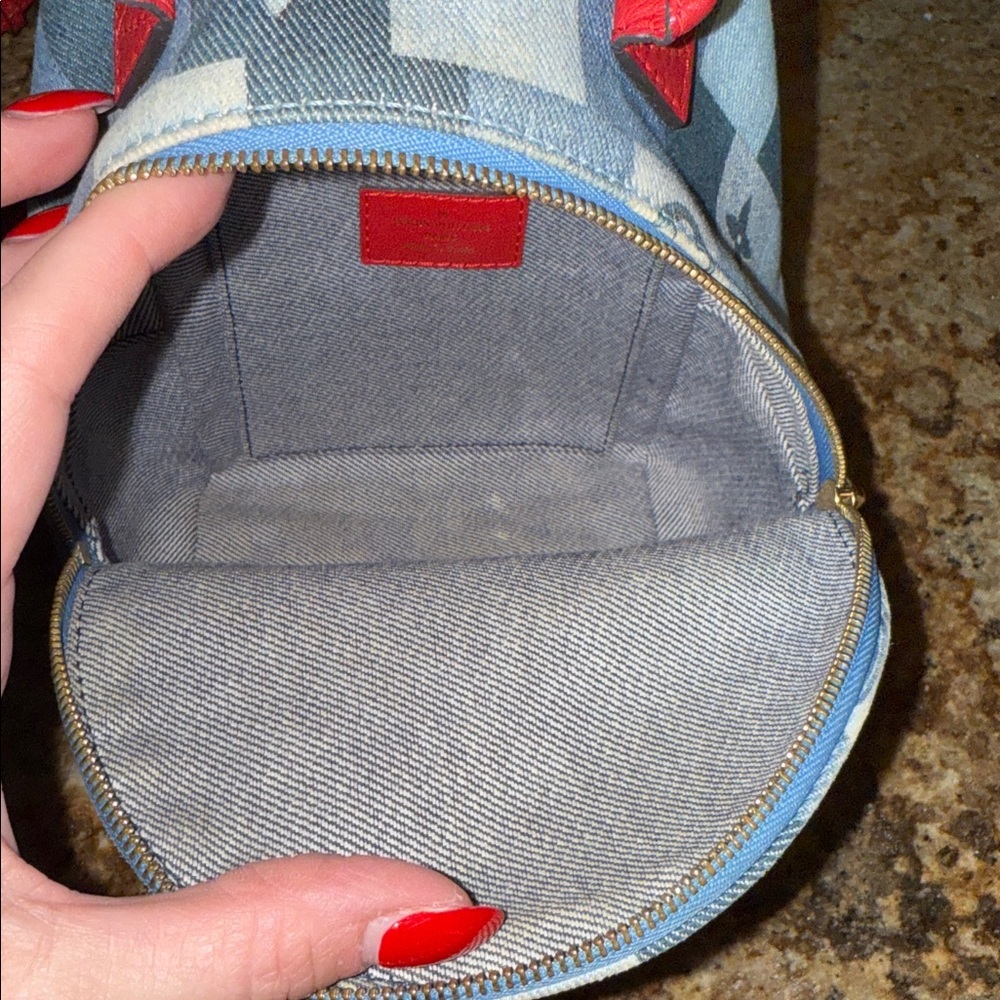 Louis Vuitton Monogram Denim Patchwork Mini Backp… - image 8